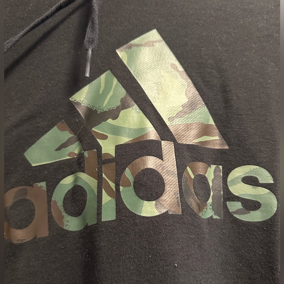 Black/ Camo Adidas Hoodie 1X - Picture 3 of 4